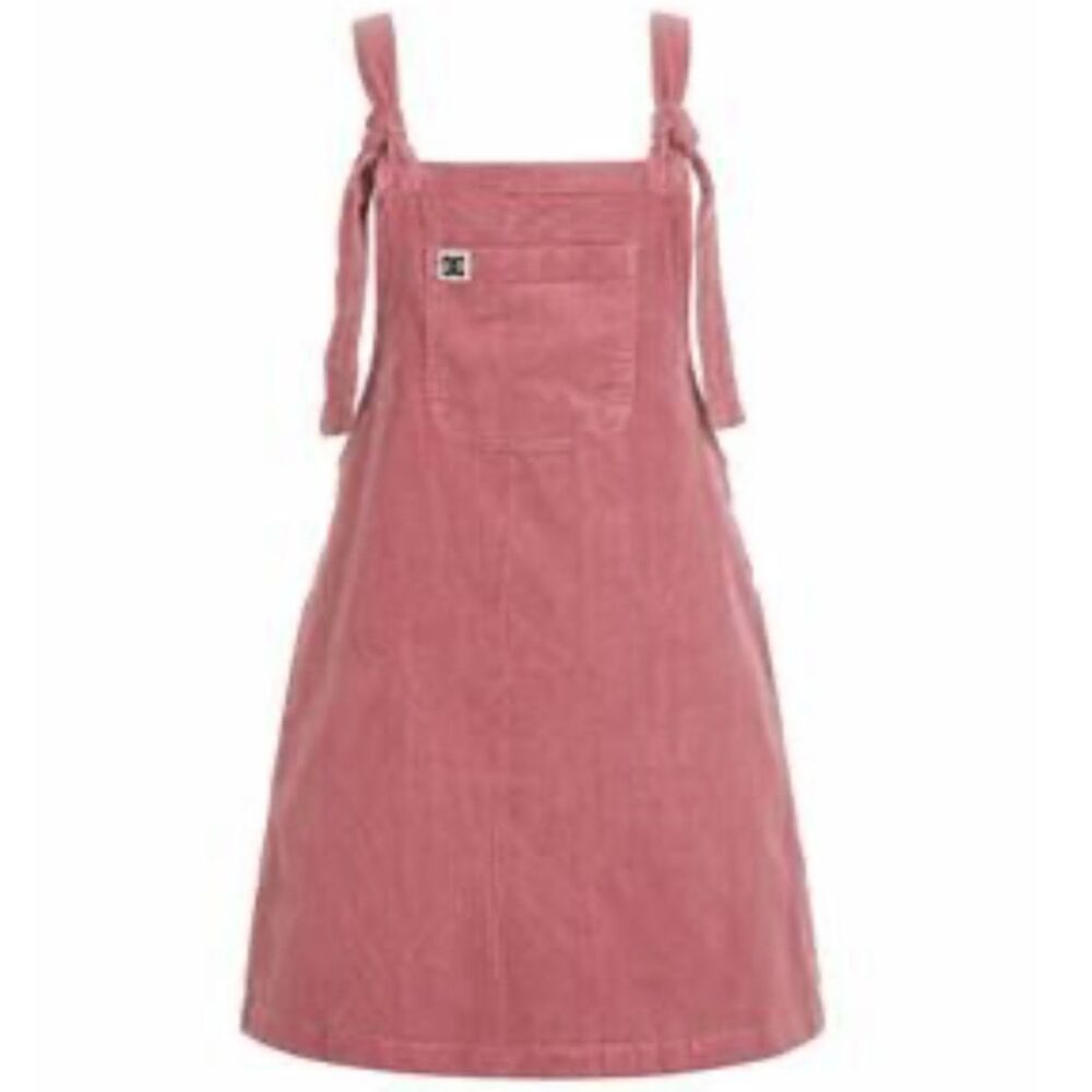 Lucy & Yak Mini Pini Dress Organic Corduroy Dusty Pink 28